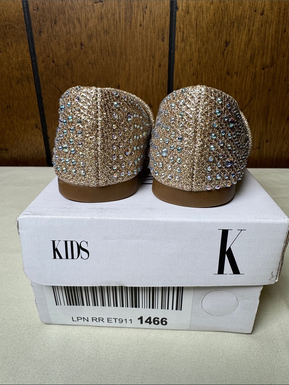 Dream Pairs Gold Glitter Mary Jane with Multicolor Rhinestones - Picture 5 of 8